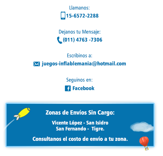 Zonas de envio sin cargo