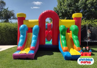 Castillo Doble Tobogán 5×5 mts